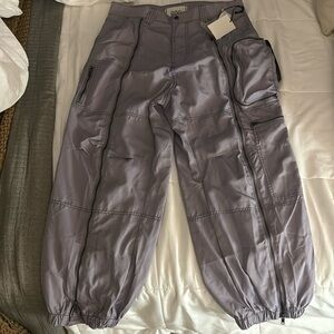 BDG Parachute Cargo Pants in Lavender. 
Size Medium